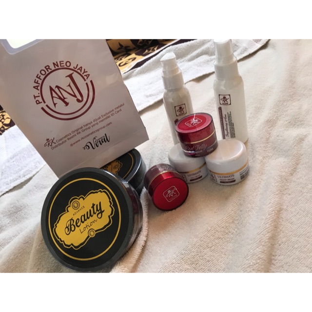 Paket Rk glow+red jelly+beauty lotion/anj/kosmetik viral/kosmetik asli original bpom