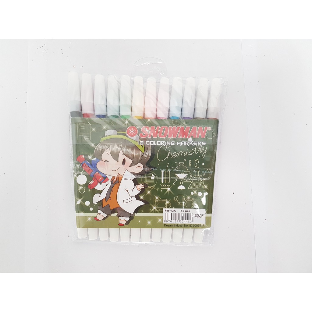 

Spidol Snowman Kecil 12 Warna