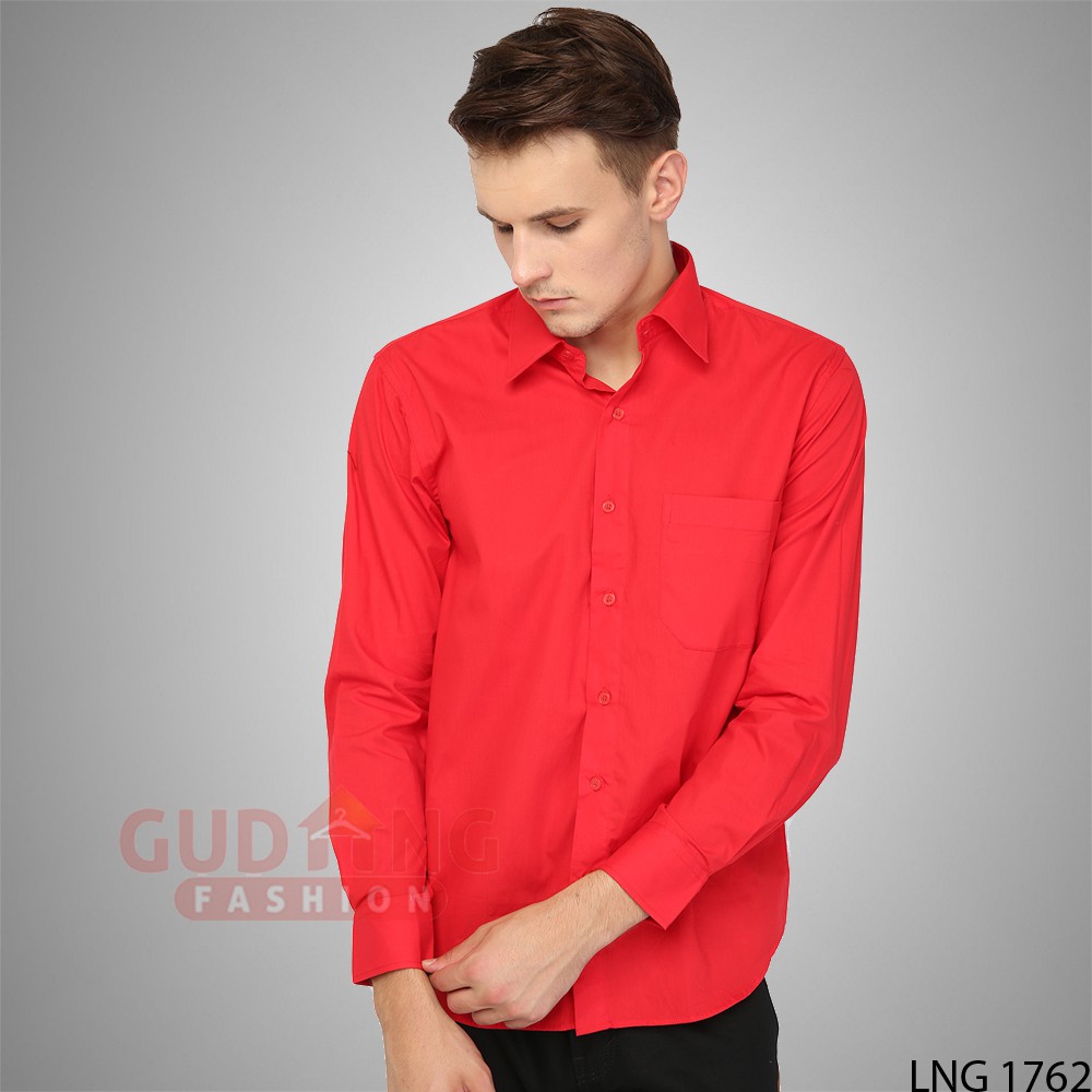 Kemeja Keren Polos Pria Kerja - LNG 1762