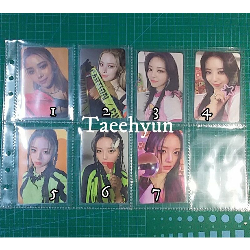 pc photocard yuna ryujin itzy official guess who gw crazy in love cil album murce