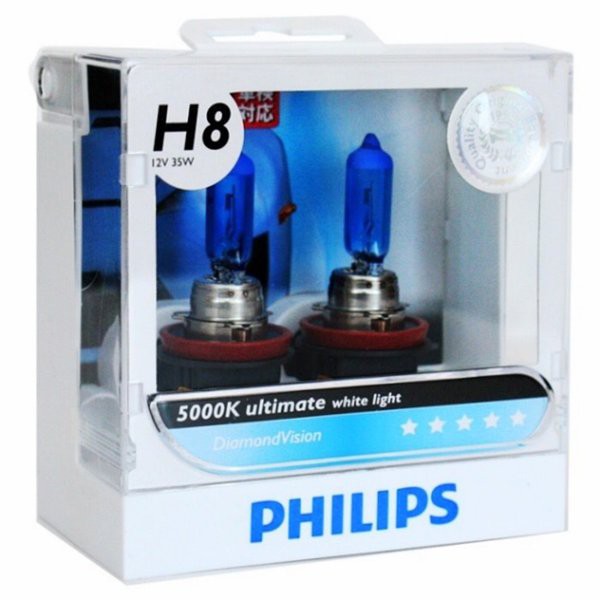 Philips Diamond Vision 5000K H8
