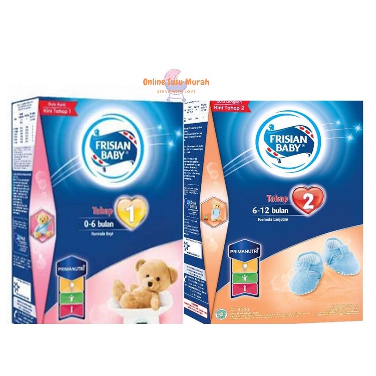 Frisian Baby Tahap 1 Usia 0-6 Bulan  Tahap 2 Usia 6-12 Bulan 750 Gr PRIMAMIL