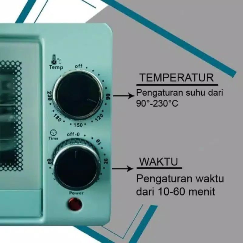 Oven Listrik , pemanggang , Kue , Electric Oven Button 12 Liter