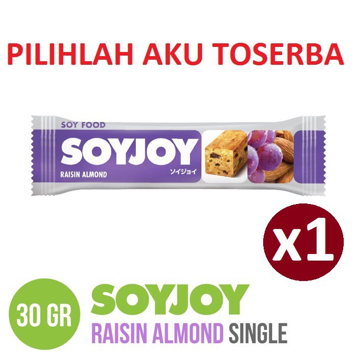 SOYJOY RAISIN ALMOND 30 gr - (HARGA SATUAN)