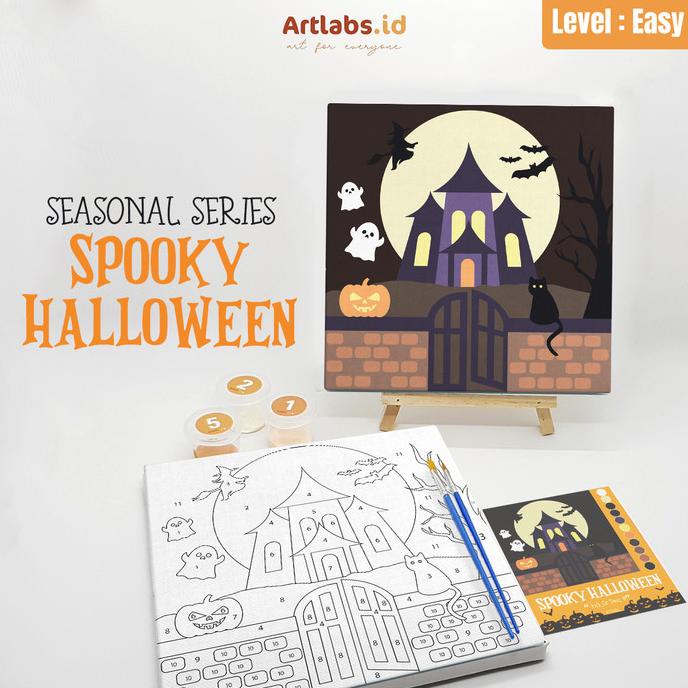 

Spooky Halloween - Paint By Number 11 Color [ Holiday Series]