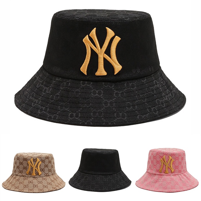 [BISA COD] TOPI BUCKET PRIA & WANITA BORDIR NY, TOPI EMBER MOTIF BATIK , TOPI BUNDAR BULAT LINGKARAN