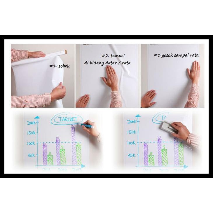 

TERLARIS! Papan tulis gulung bentuk kertas portable, tidak perlu dipaku