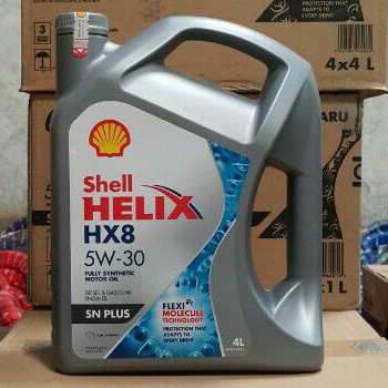 OLI MESIN MOBIL BENSIN SHELL HELIX HX8 4 LITER