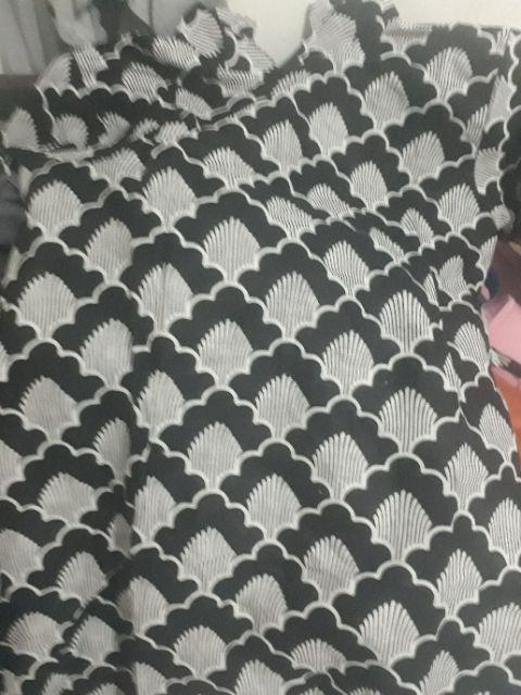 Batik Tunik Shibori Modern Kondangan Kekinian Kerja Kantor Seragaman Tunik Monochrome