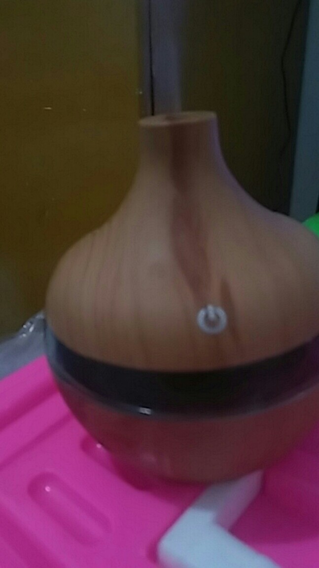 Humidifier Aroma Terapi Kamar Tidur Alat Pelembab Udara Ruangan 7 Warna Led Lampu Uap Therapy 300ml