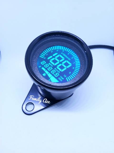 Speedometer Komplit Digital LED Km Fuelmeter Digital Tachometer Modif Caferacel Japstyle Xride Beat