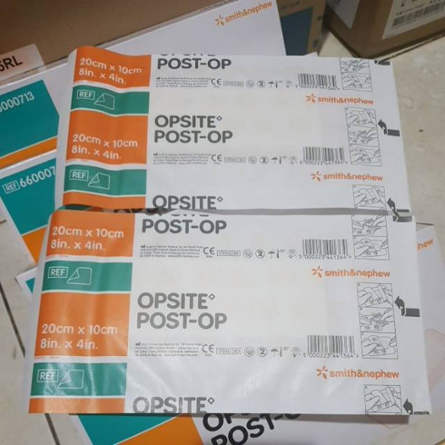 OPSITE POST-OP 20 x 10 cm / Plester tahan air / Opsite 20cm x 10cm