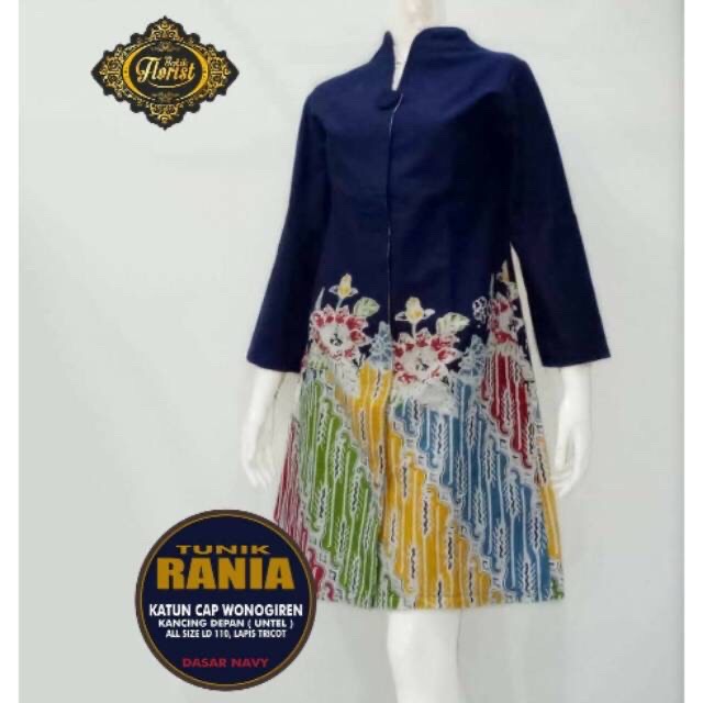 Tunik Batik Rania / Batik Tunik Exclusive Bahan Katun Batik Cap