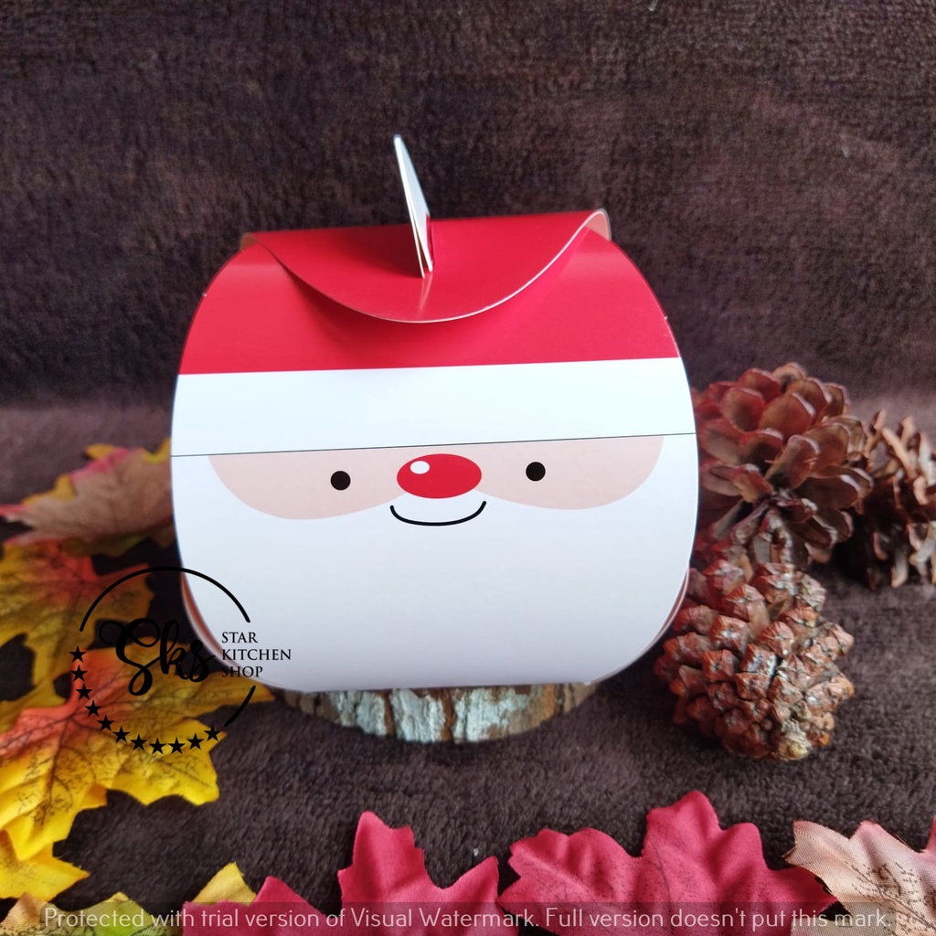 

Dus Gift Box Natal Kotak Santa Slice