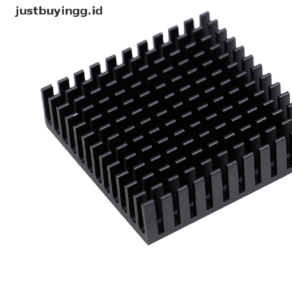 2pcs Blok Konduktif Termal Bahan Aluminum Warna Hitam Ukuran 40x40 X 11mm