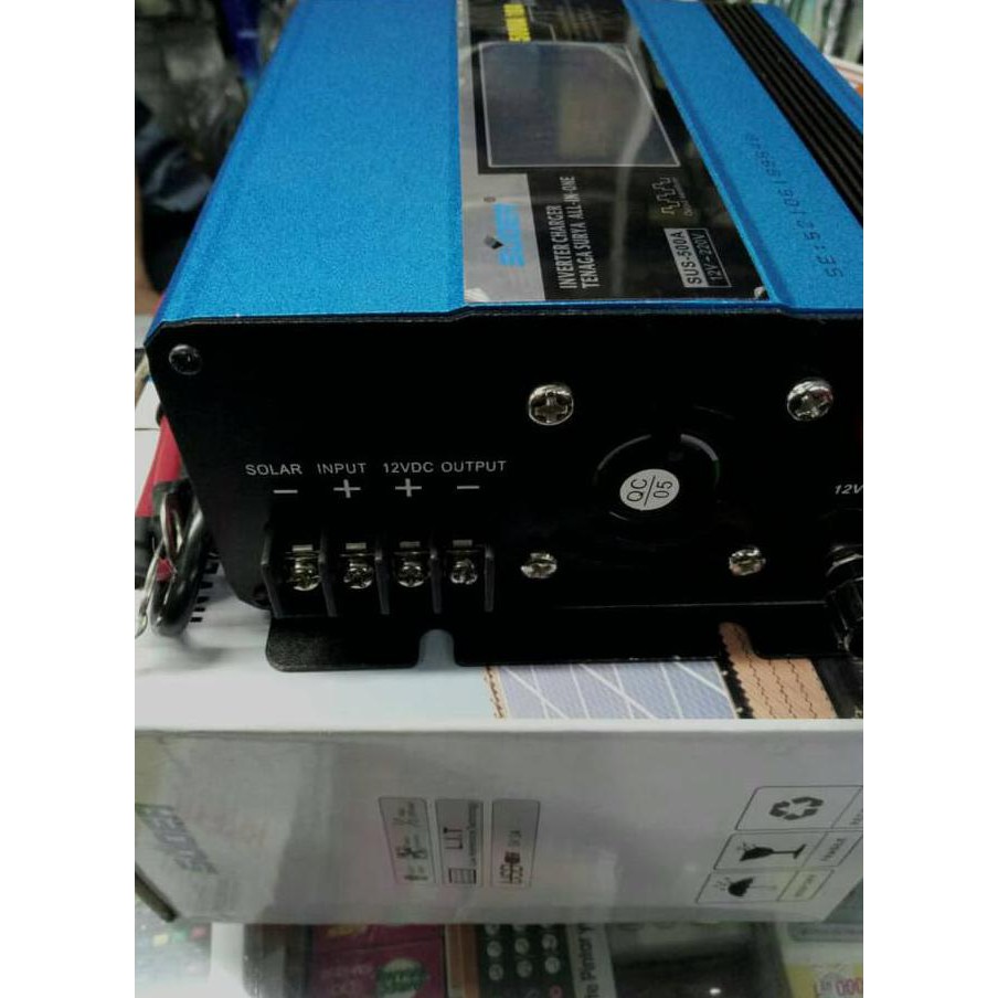 Promo Akhir Tahun Suoer Power Inverter 500Watt + Solar Controller Charger Sus-500A