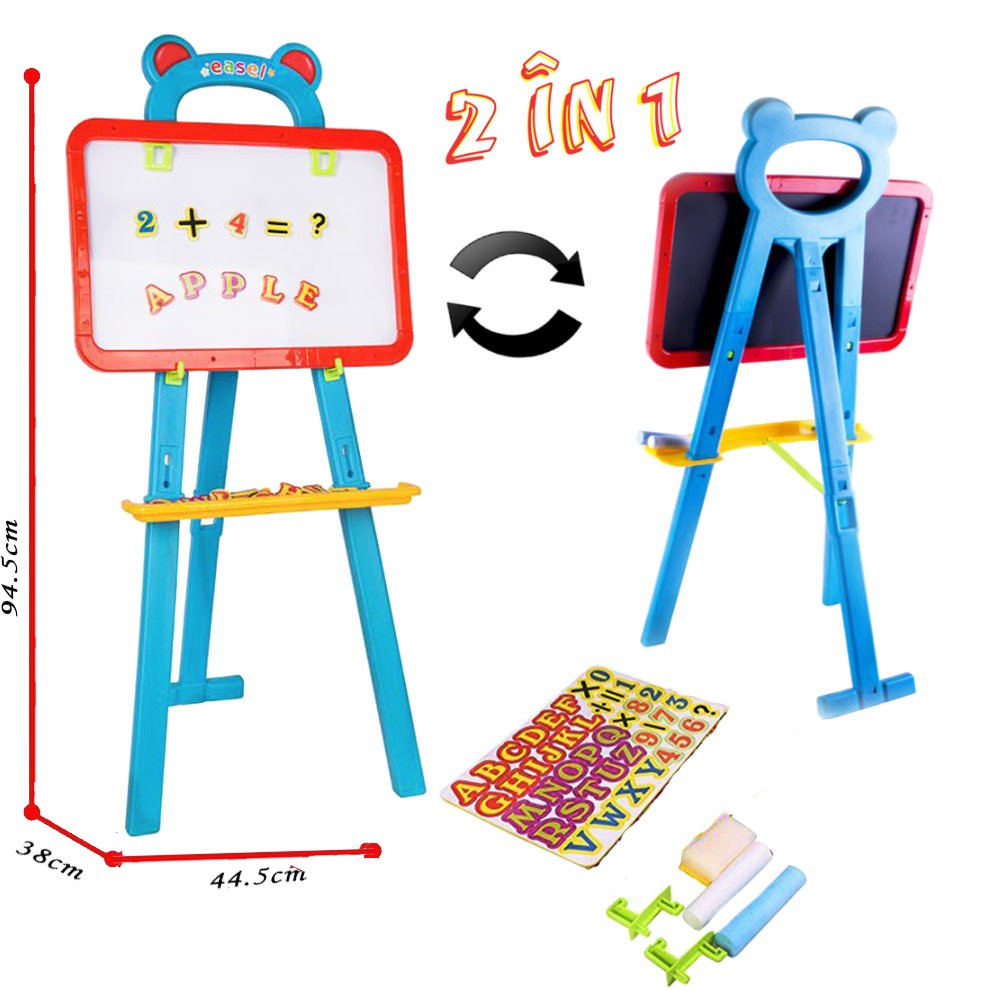 Learning Easel Papan Tulis Anak Papan Mainan Anak Puzzle Anak Wooden Toys Mainan Kayu Puzzle Huruf