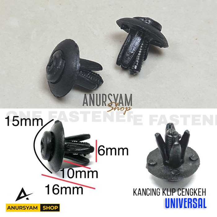 Kancing Klip Cengkeh Mobil Mata Obeng Universal Rivet / Klip Mobil