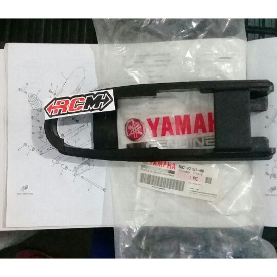 SEAL GUARD KARET ARM AREM TATAKAN TAHANAN RANTAI RANTE NJMX JUPITER MX NEW 135 JUPMX JUP MX BARU 50C ORI ORIGINAL YAMAHA YGP ASLI 50C-F2151-0