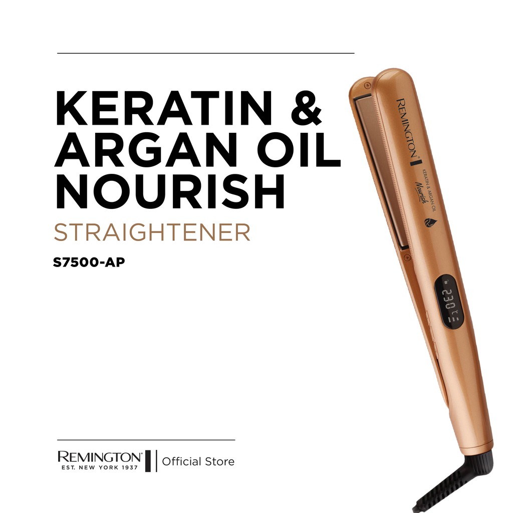  Remington  Keratin Argan Oil Nourish Straightener S7500 
