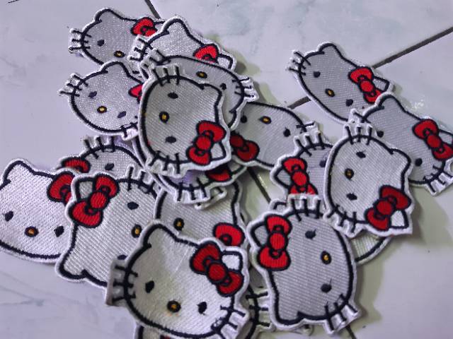 emblem patch bordir helloy kitty