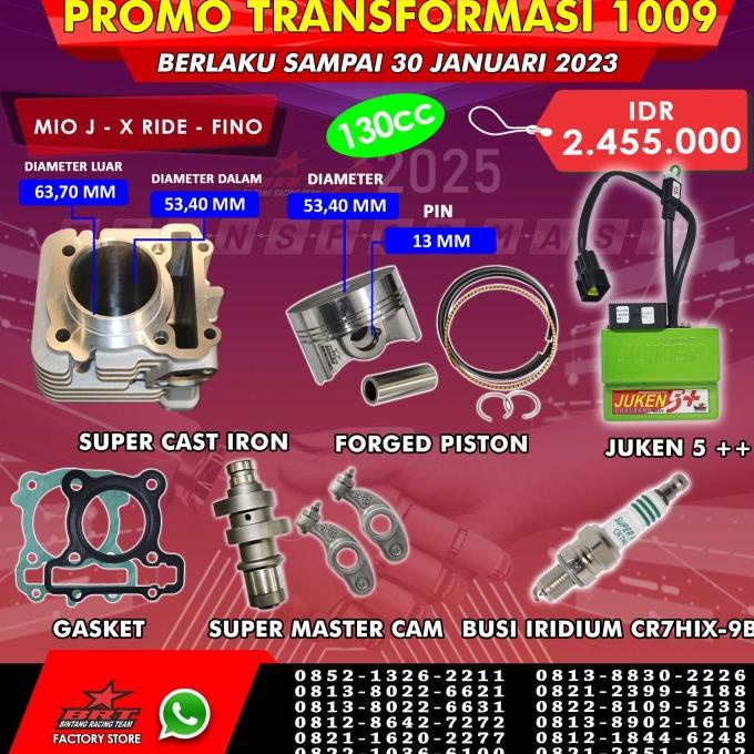 @#@#@#] PAKET BORE UP MIO J / XRIDE / FINO BRT