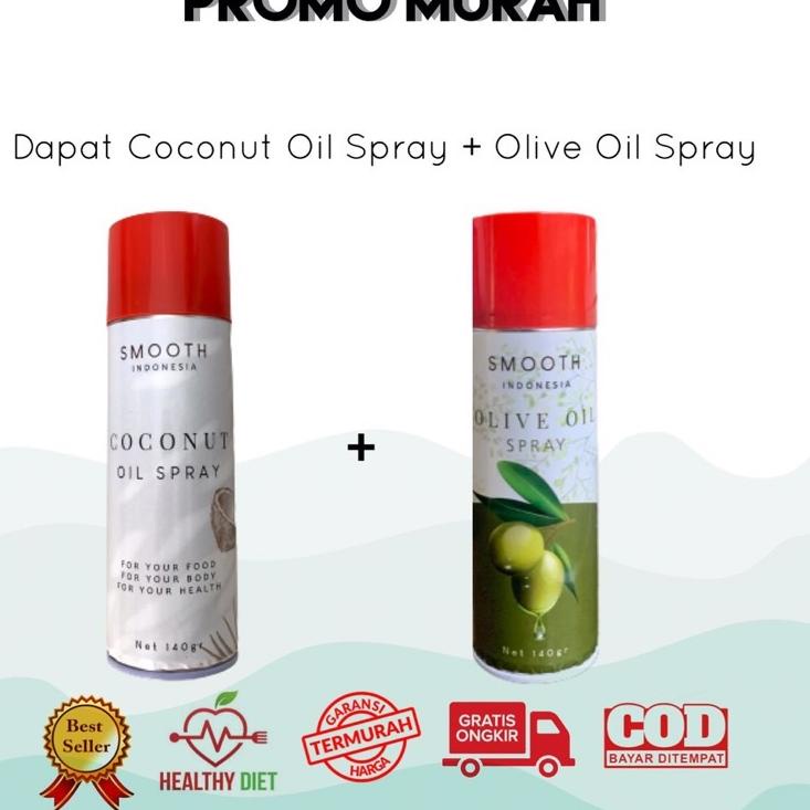 

[48] Smooth Cooking Spray Minyak Kelapa Sehat Coconut Oil 140gr (Oil Sprayer) 485SITT
