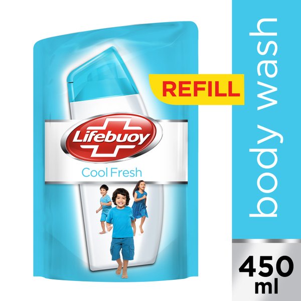 Lifebuoy Sabun Mandi Cair Body Wash Cool Fresh Antibakteri 450Ml