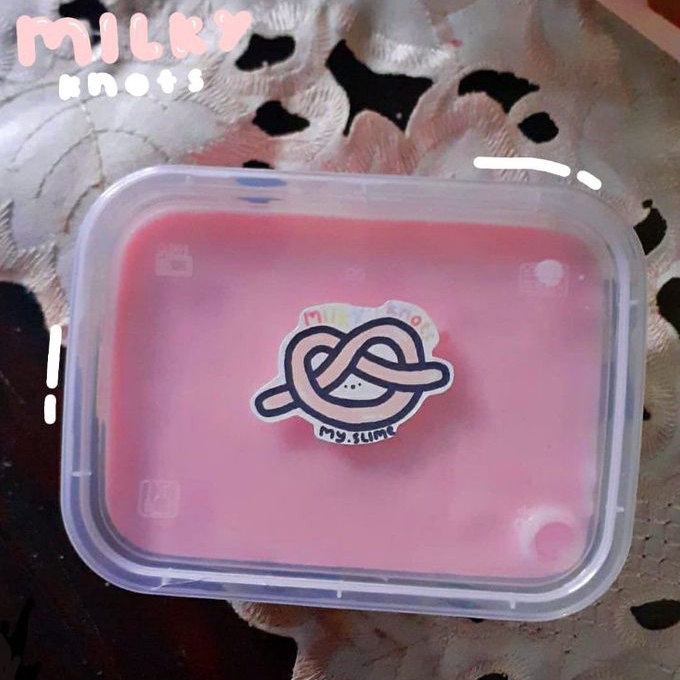 milky knots slime | my.slime