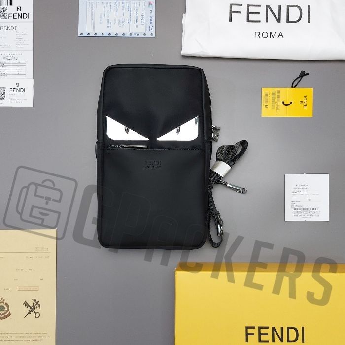 TAS FENDI IMPORT MIRROR TAS SELEMPANG BAG BUGS EYES FULLSET 8719