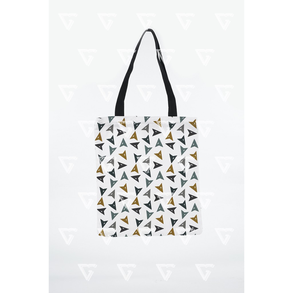 Totebag wanita / tote bag wanita kekinian 2021 kanvas motif Mata Panah