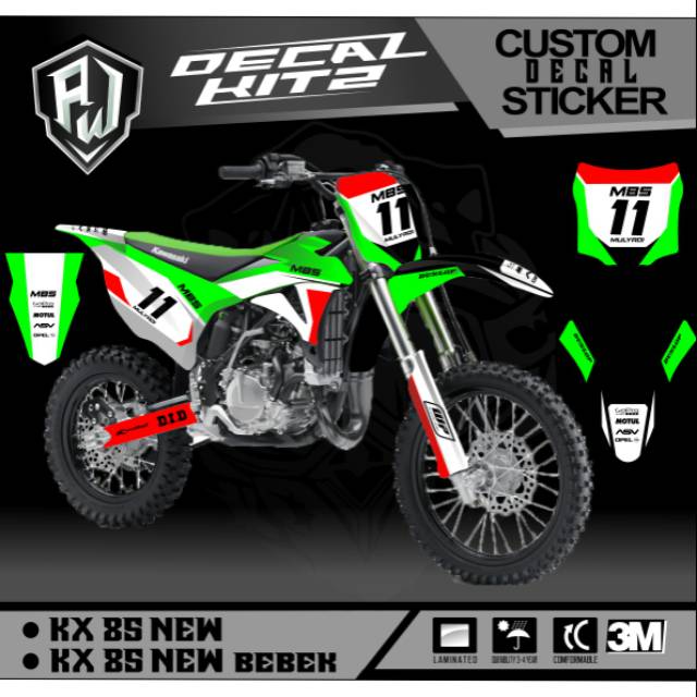 DECAL KX 85 NEW - KX 85 LAMA CUSTOM DESAIN