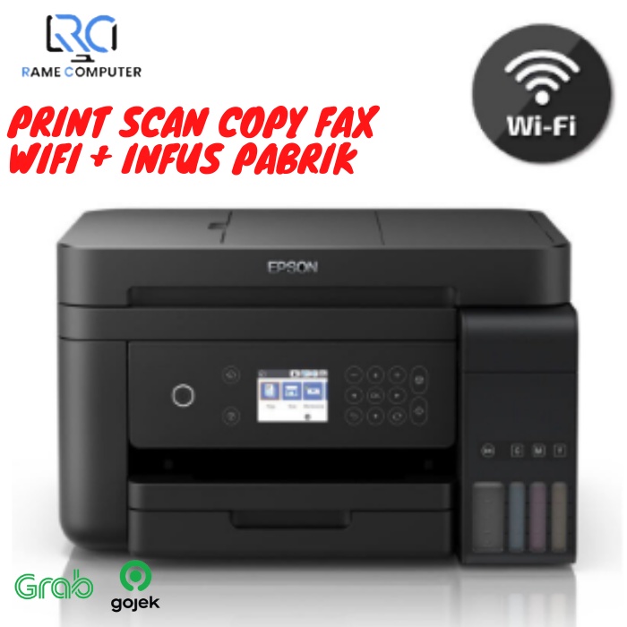 Epson Printer L6170 Wi-Fi Duplex All-in-One Ink with ADF Infus Pabrik 3in1 print scan copy