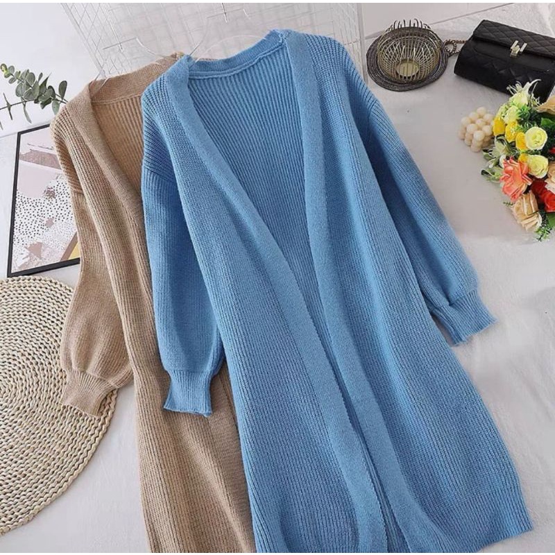 CARDIGAN RAJUT - LONG TUNIK CARDIGAN - CARDIGAN RAJUT TEBAL - LOOCY CARDY CARDIGAN