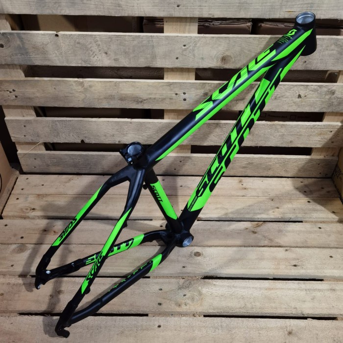 Frame Sepeda MTB Sepeda Gunung Alloy Scott Scale 27.5 Black Green