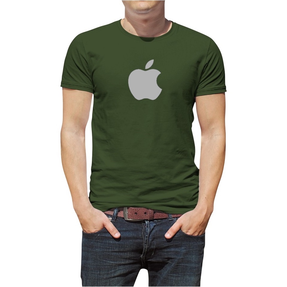 KAOS UNISEX APPLE IPHONE / KAOS DISTRO UNISEX APPLE / KAOS PRIA WANITA