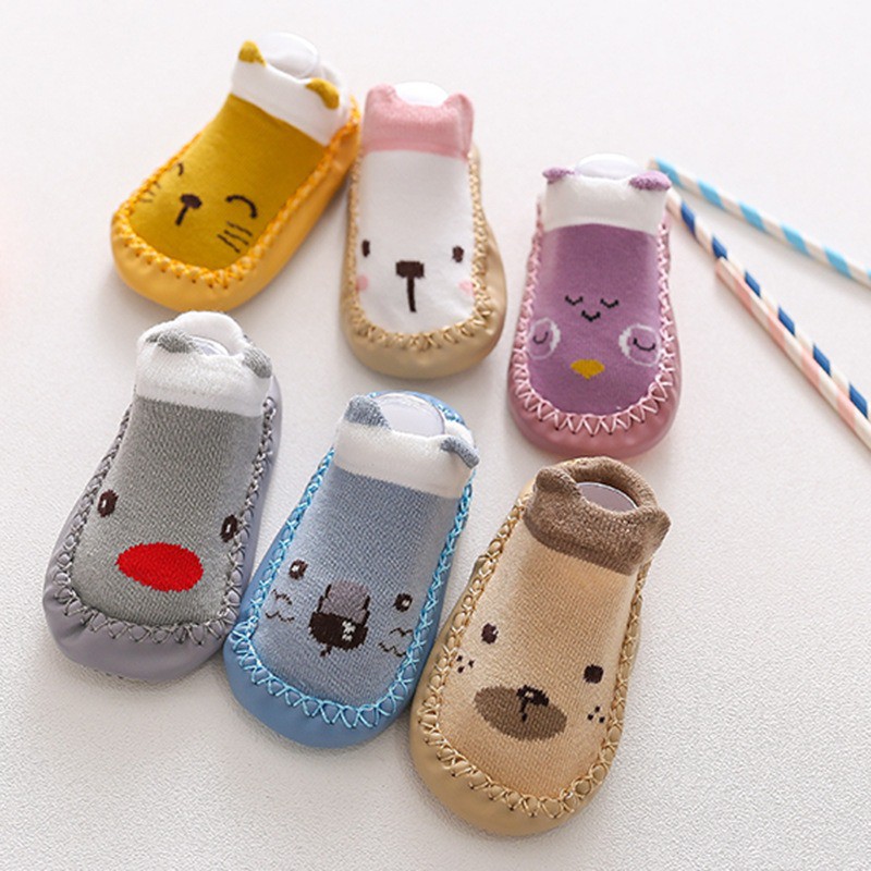 PREMIUM Kaos Kaki Sepatu Anak Bayi Motif Hewan Lucu Pendek Panjang 3D Import Katun Cotton Binatang