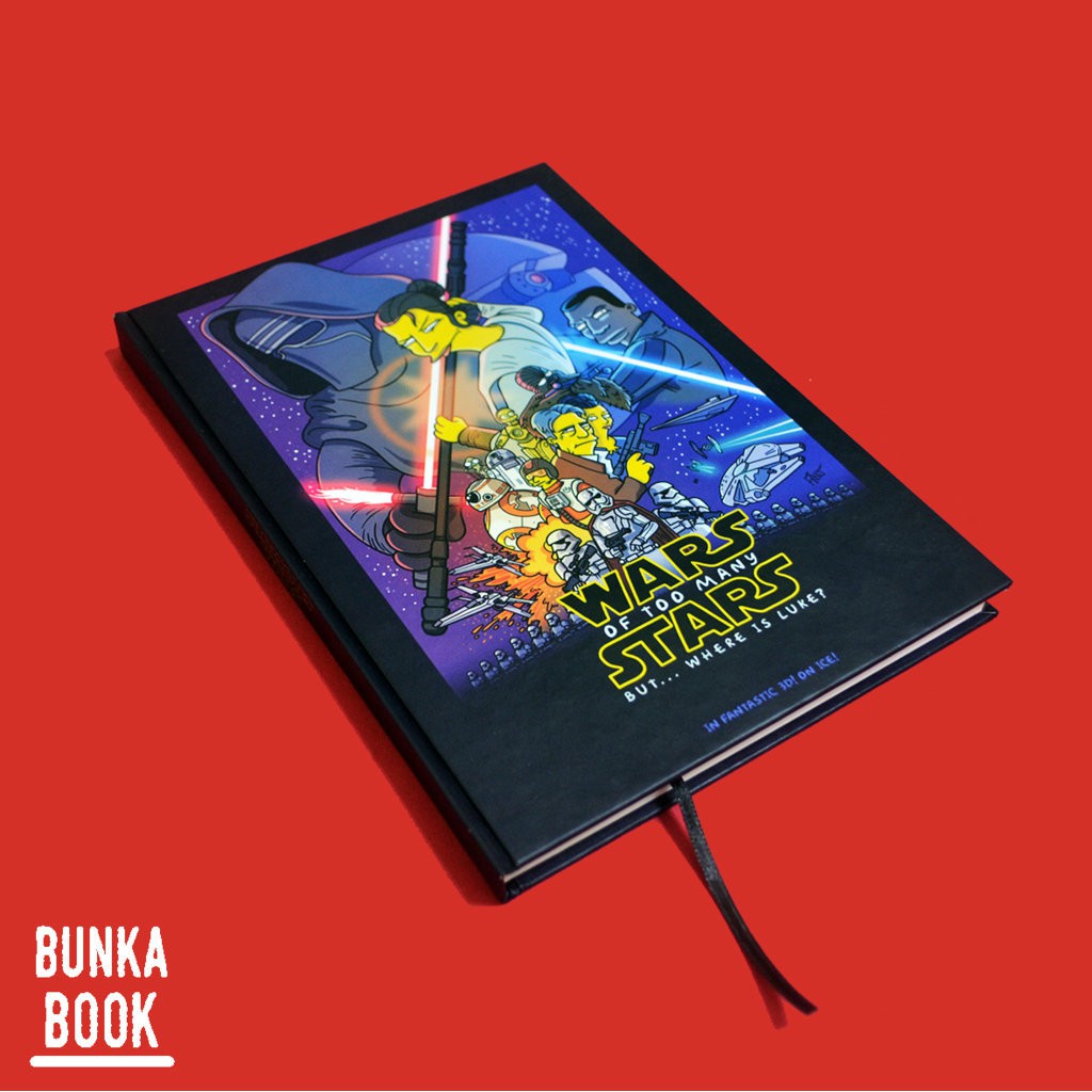 

Note Book hardcover Star Wars Simpsons Version Ukuran A5 Jurnal Agenda Planner Notebook Gift Couple