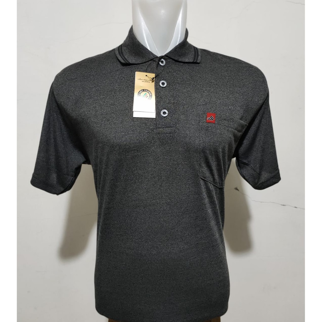 Kaospolos - Kaos kerah pria dewasa saku korea twist | kaos pria berkerah saku lengan pendek