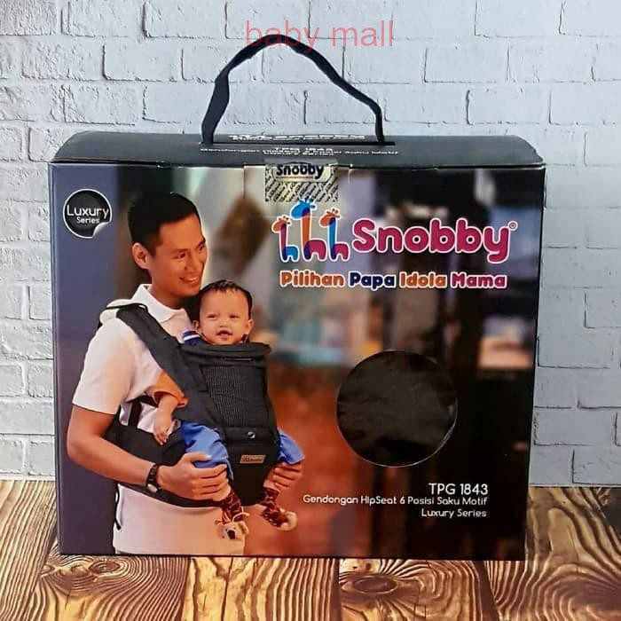 gendongan bayi hipseat saku tutup kepala snobby luxury series tpg 1843