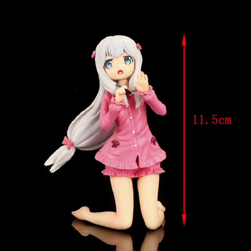 Action Figure Anime Eromanga Sensei Izumi Sagiri Ukuran 12cm Mainan Koleksi Bahan PVC Warna Pink Untuk Hadiah