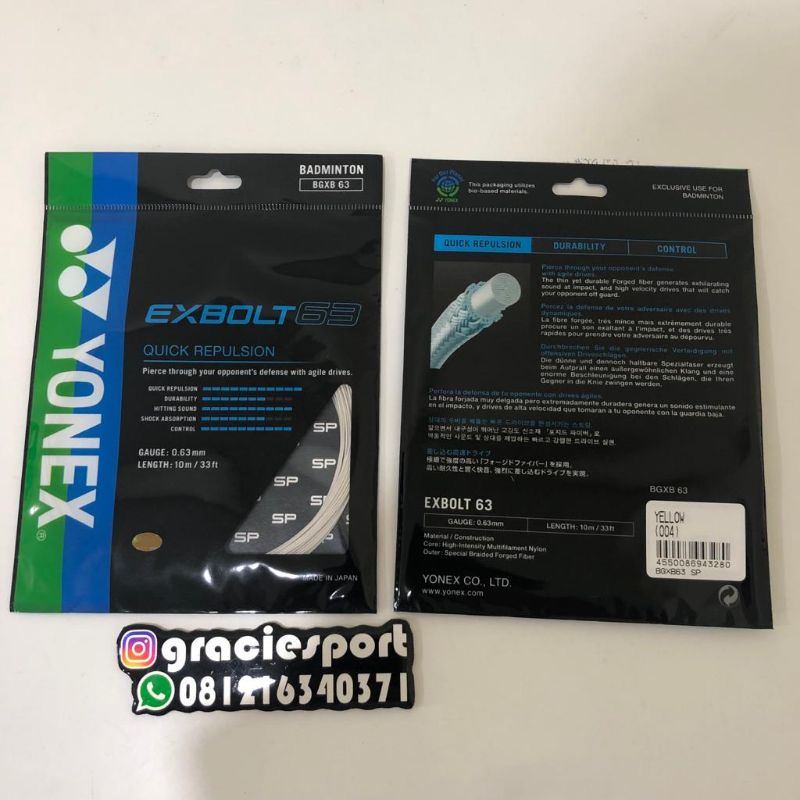 Senar Yonex Exbolt 63 original Yonex