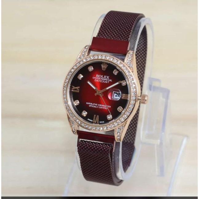 PA JAM TANGAN MURAH PASIR RANTAI TANGGAL MAGNET PREMIUM ANALOG FASHION // RX014