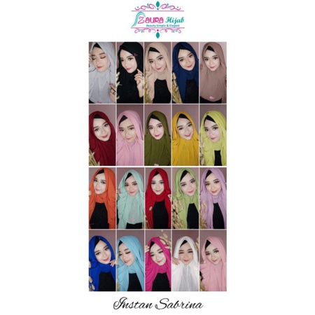Pastan Sabrina polos Ori zaura hijab / COD