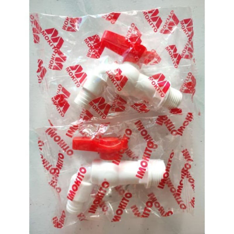Kran tembok mokito PVC tebal 3/4"