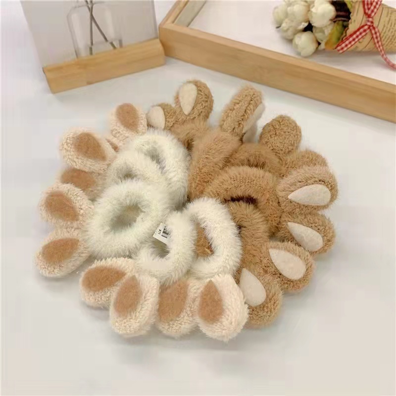 Scrunchie Rambut Wanita Kelinci Lucu Korean Aksesoris Import