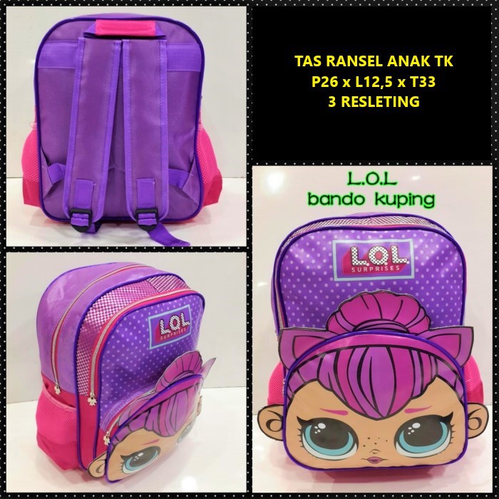 Tas Sekolah Anak TK LOL