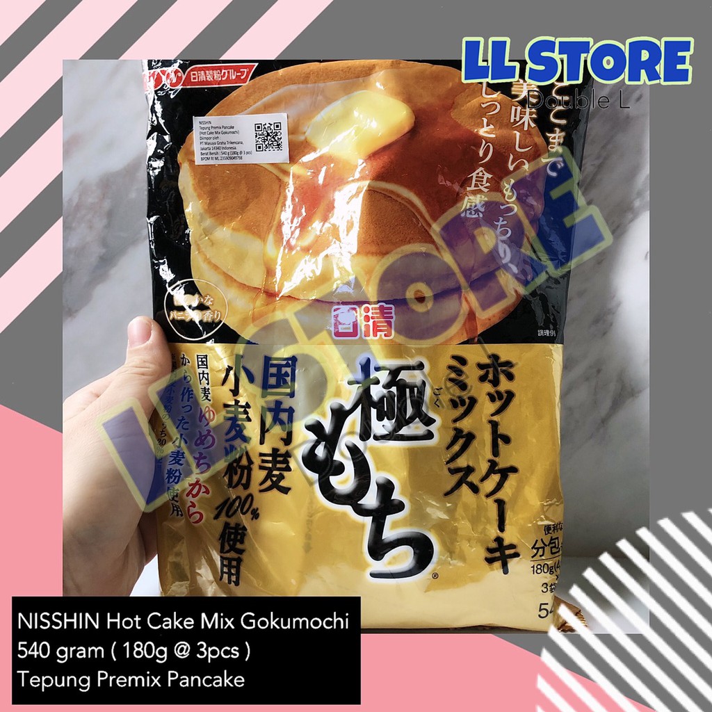 

NISSHIN Hot Cake Mix Gokumochi 540 gram | Tepung Premix Pancake Jepang
