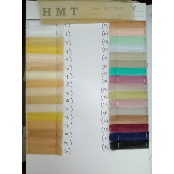 TILE POLOS / TULLE POLOS / SOFT TULLE-Untuk warna tulis no