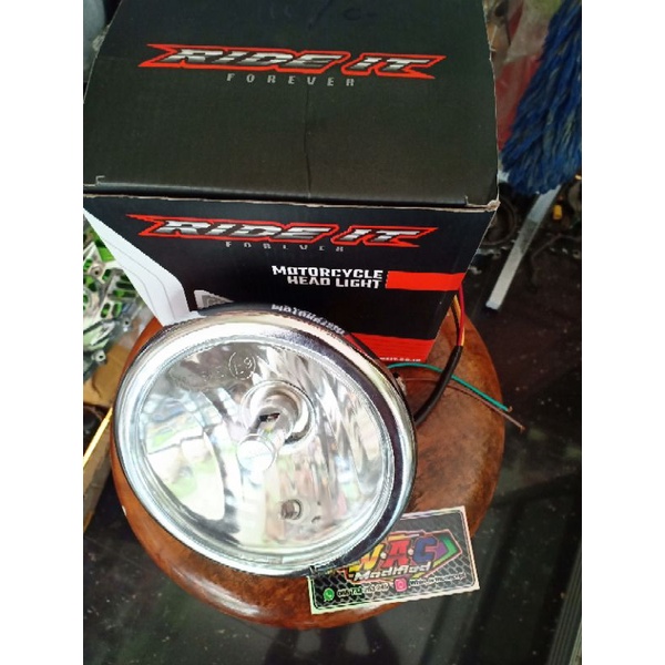 lampu jute set isian led h4 nyala terang